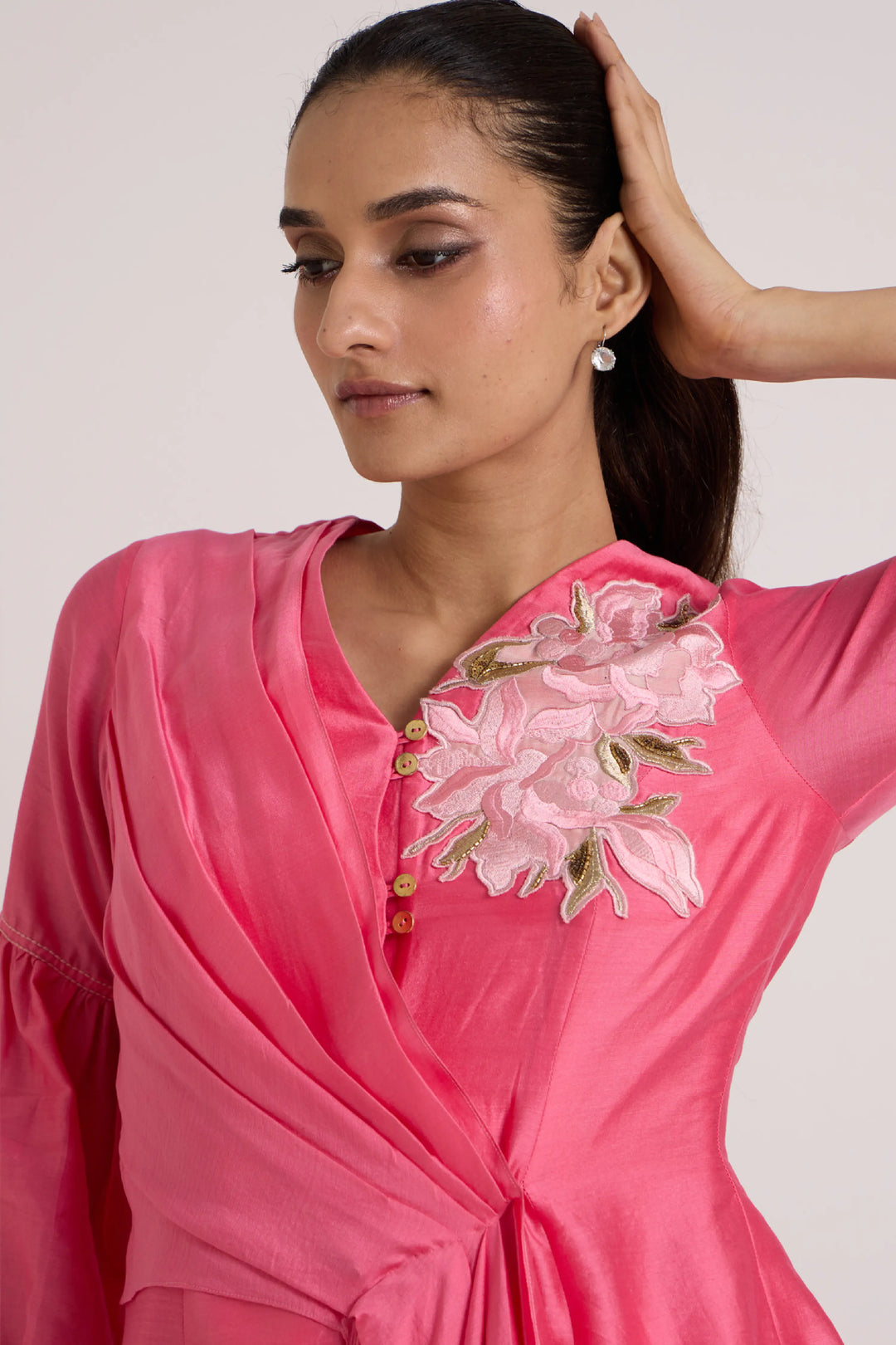Jay Pink Velan Top + Pant
