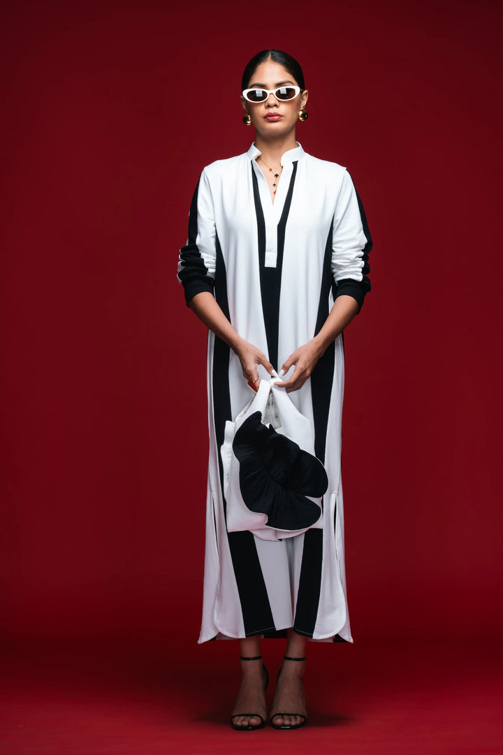 Quiet Intervals Monochrome Dress