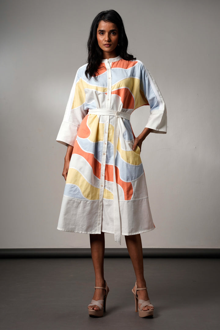 Morado-brushstroke-midi-dress