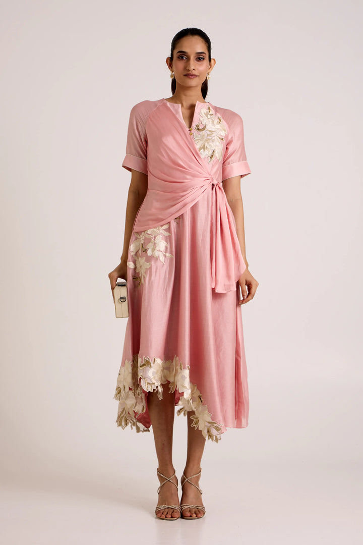 Ice Pink Raizin Midi Dress