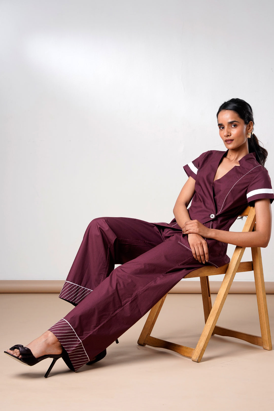 Brandy – Fold and Flow Wrap Top with Pants