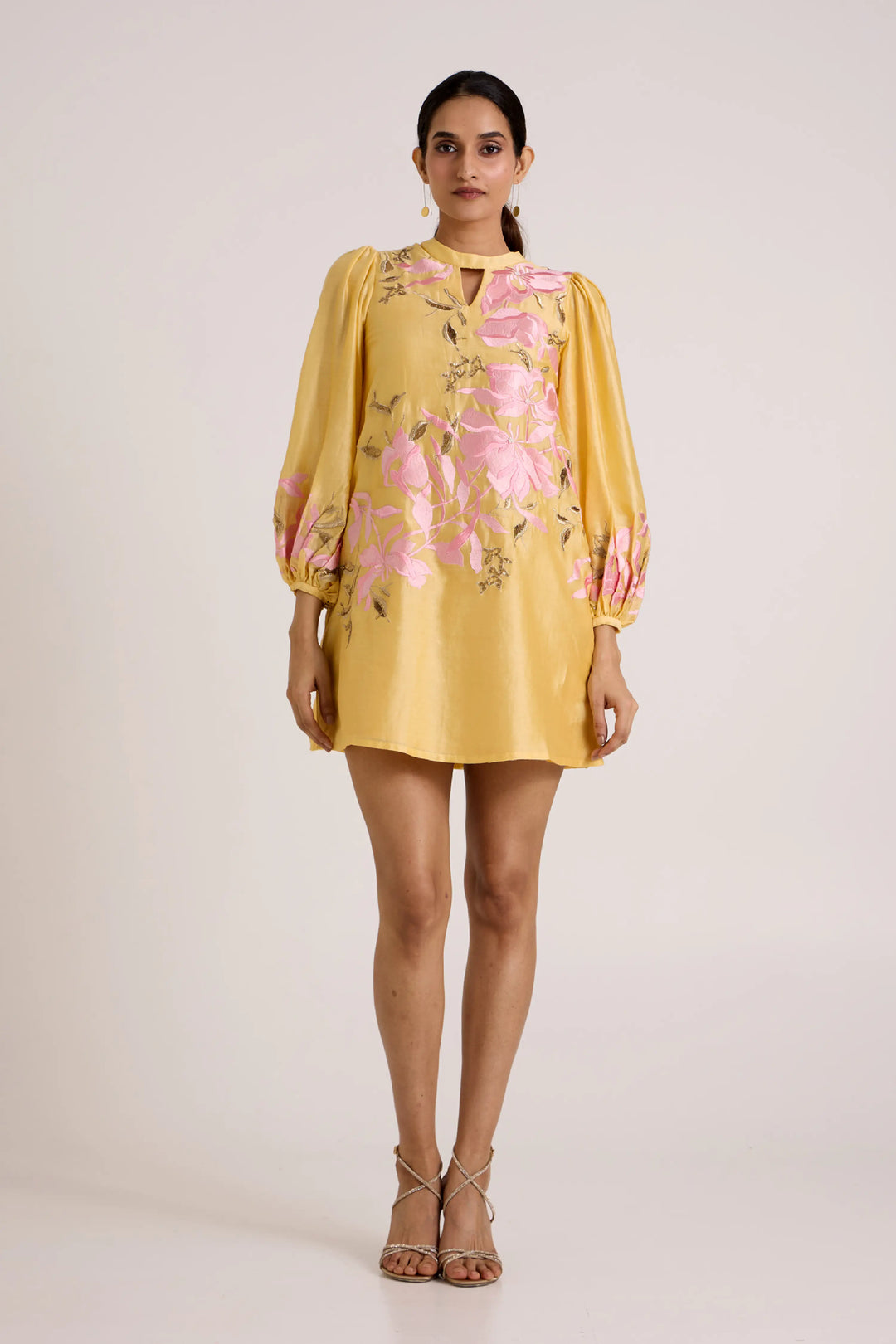 Butter Yellow Nidam - In-Bloom Short Dress