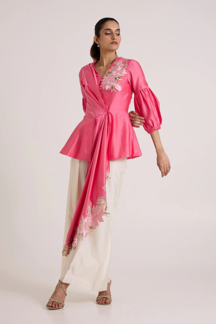 Jay Pink Velan Top + Pant