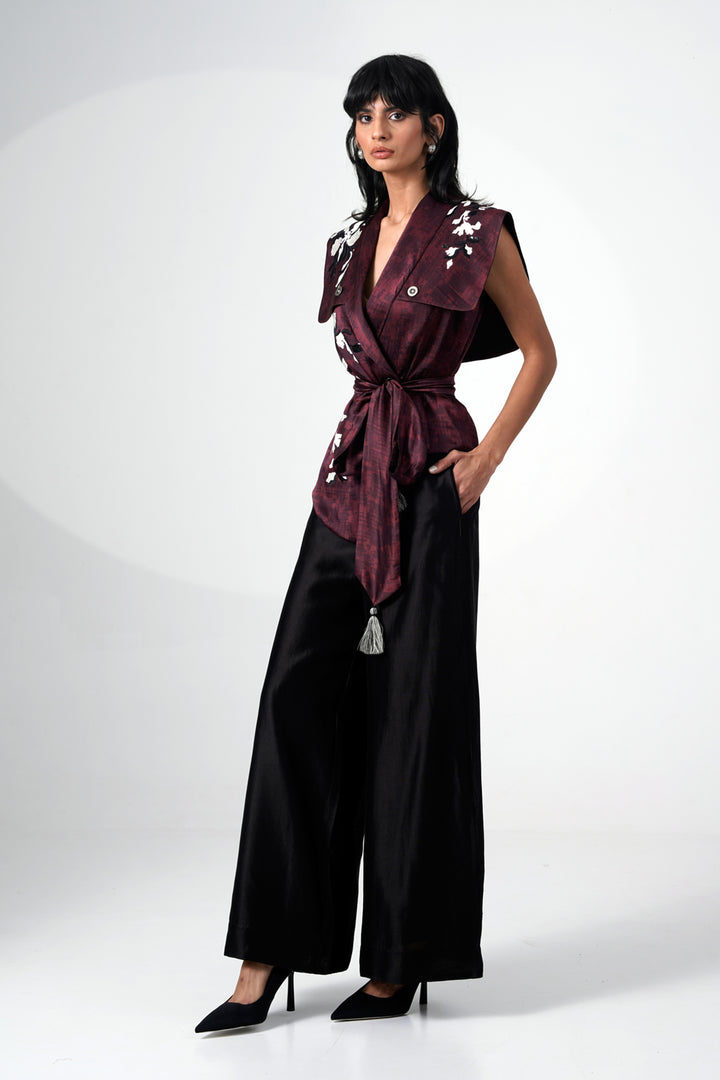 NORMAN & RORY - SAFARI JACKET WITH WIDE LEG PANT