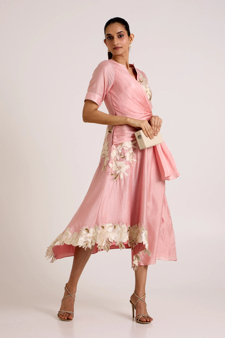 Ice Pink Raizin Midi Dress
