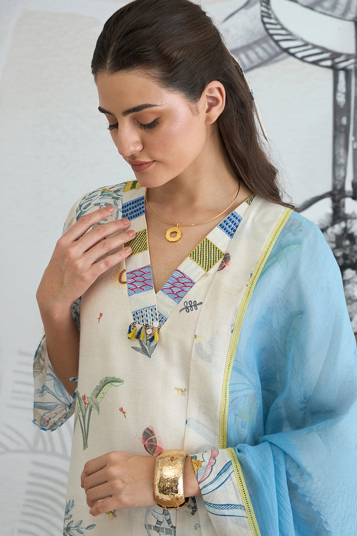 JUNGLE V-NECK KURTA SET