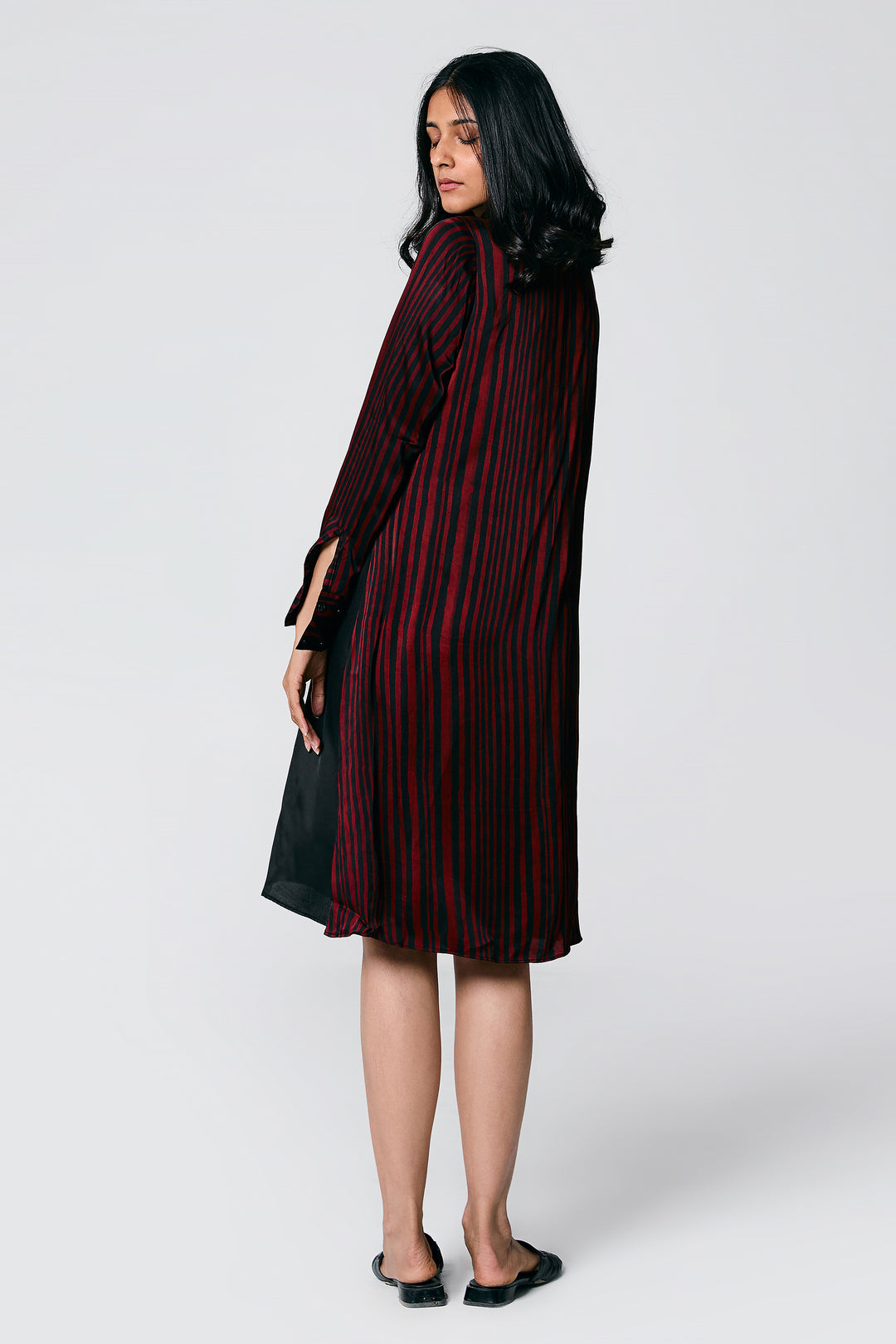 DIAGONAL STRIPES DRESS