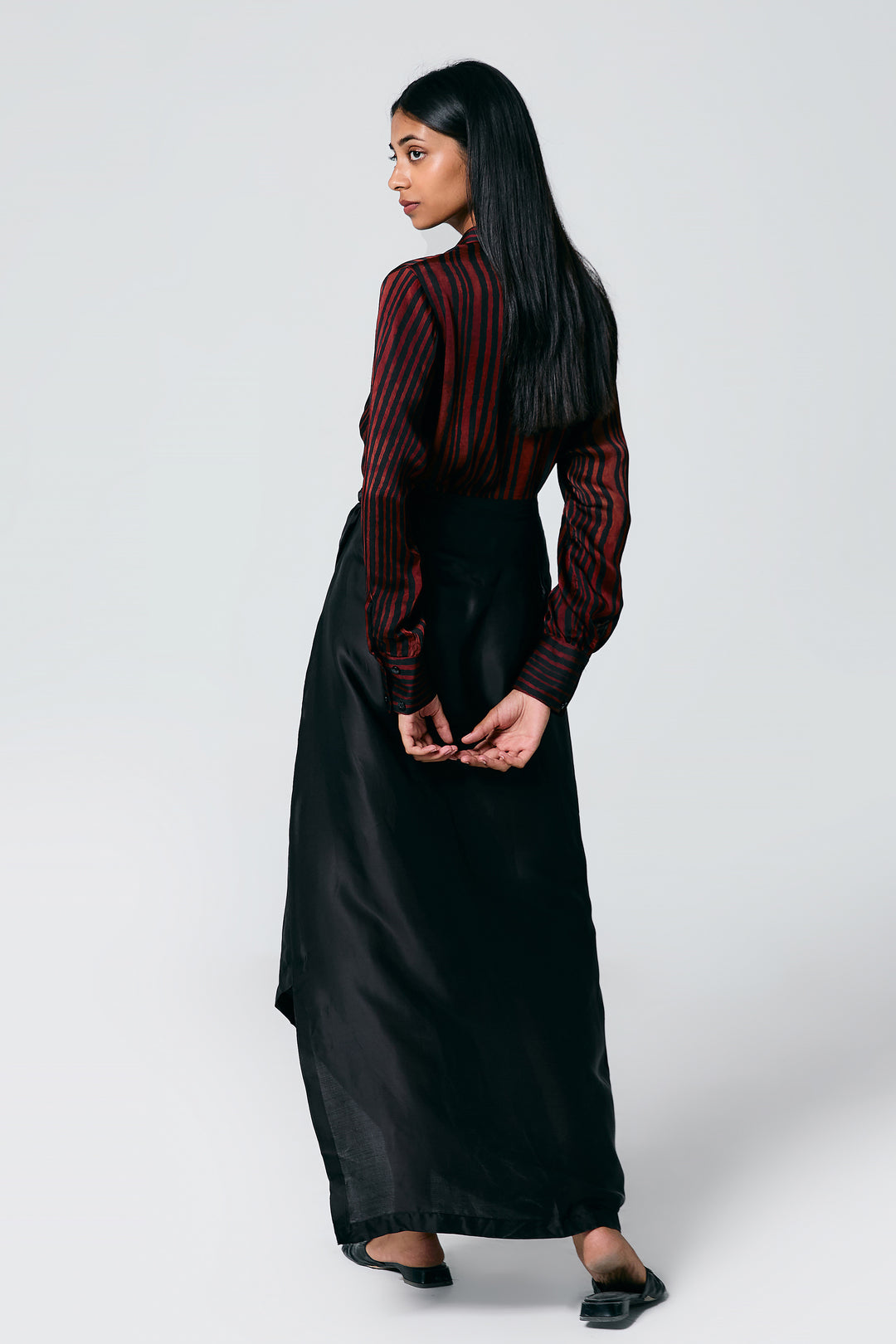 CROP TOP DRAPE SKIRT COORD