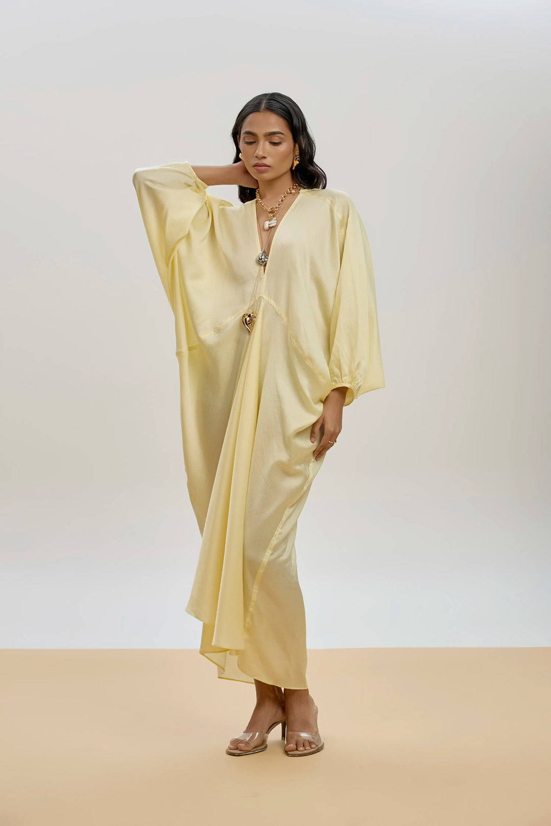 Sahara Kaftan Butter Yellow