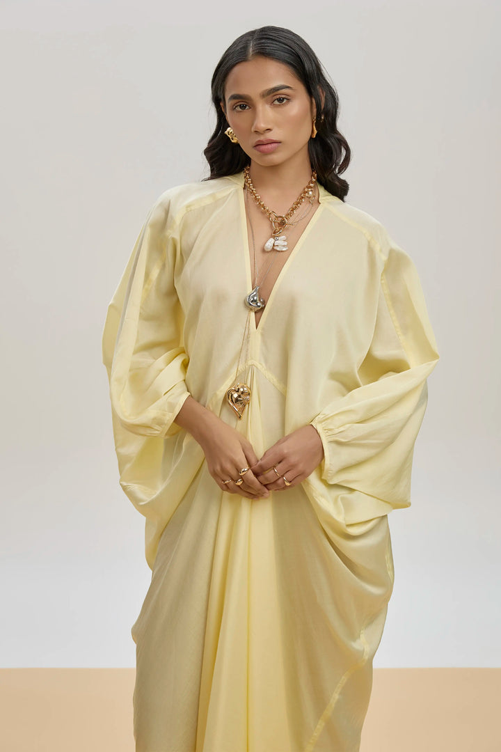 Sahara Kaftan Butter Yellow