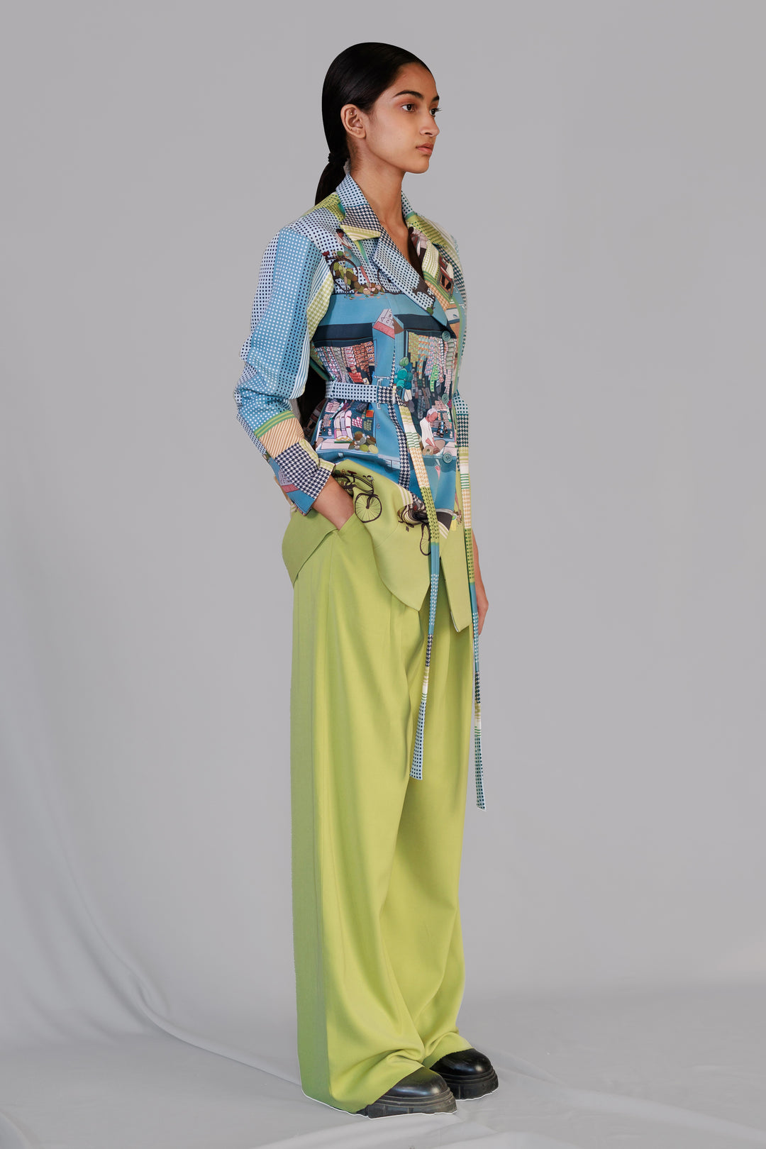 Street printed coat set
