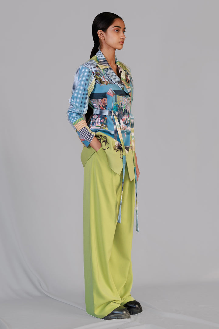 Street printed coat set