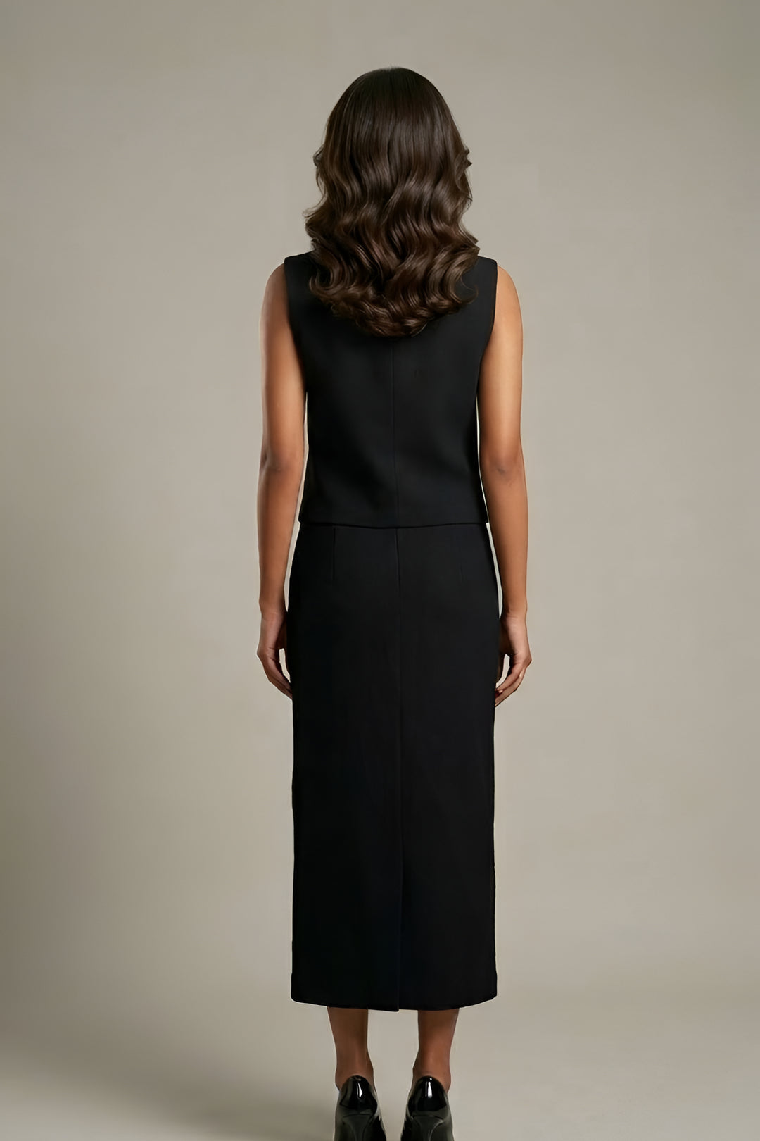 Zebra Waistcoat with Pencil fit Skirt
