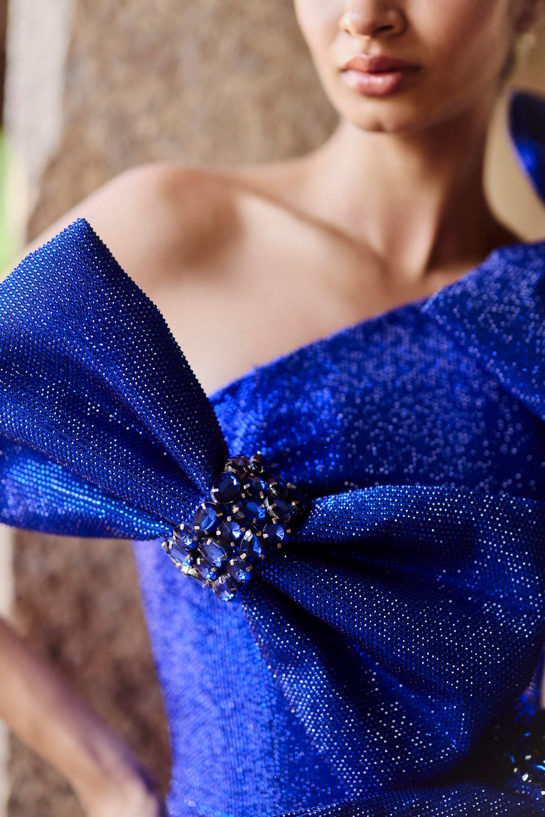 Neelim blue bow dress