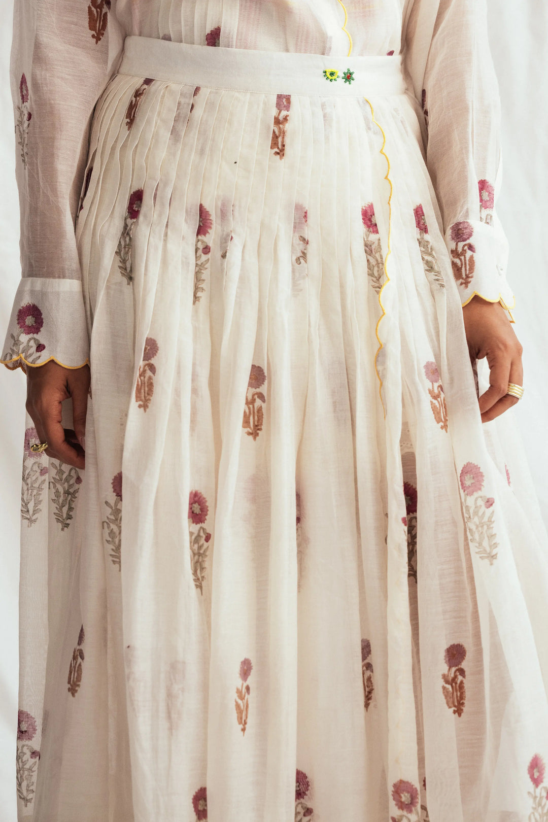Kulfi Pleated Skirt