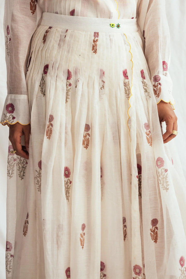 Kulfi Pleated Skirt