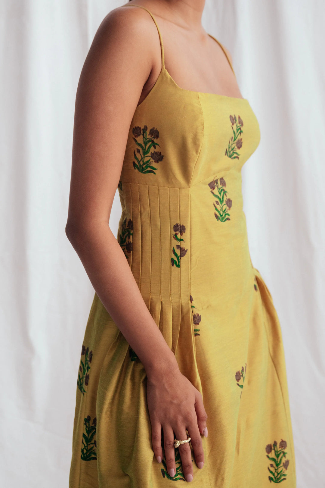 Nimbu Silk Dress