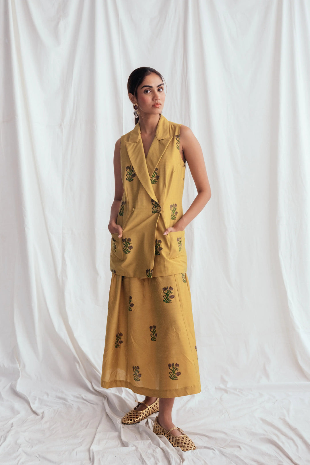 Nimbu Silk Blazer