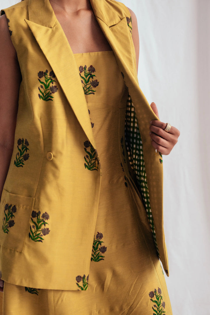 Nimbu Silk Blazer