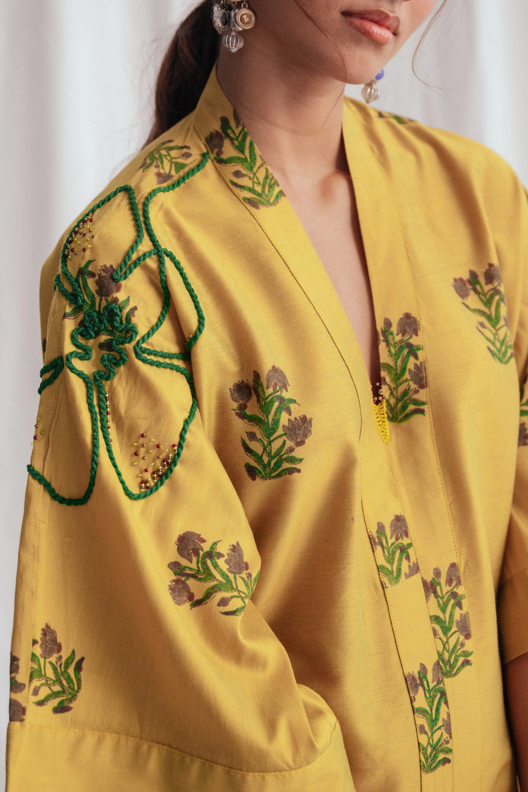 Nimbu Silk Day Dress