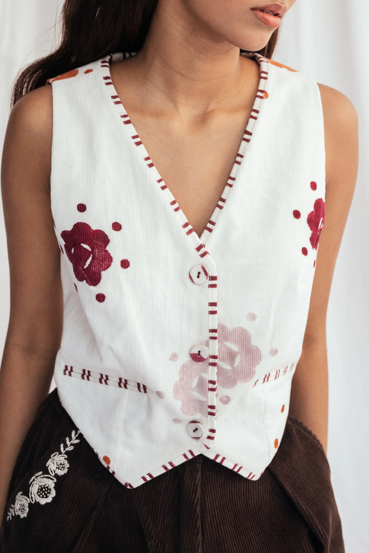 Thandai Corduroy Waistcoat