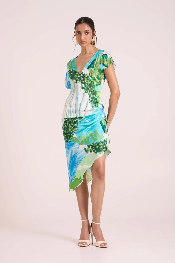 Nere Asymmetrical Dress