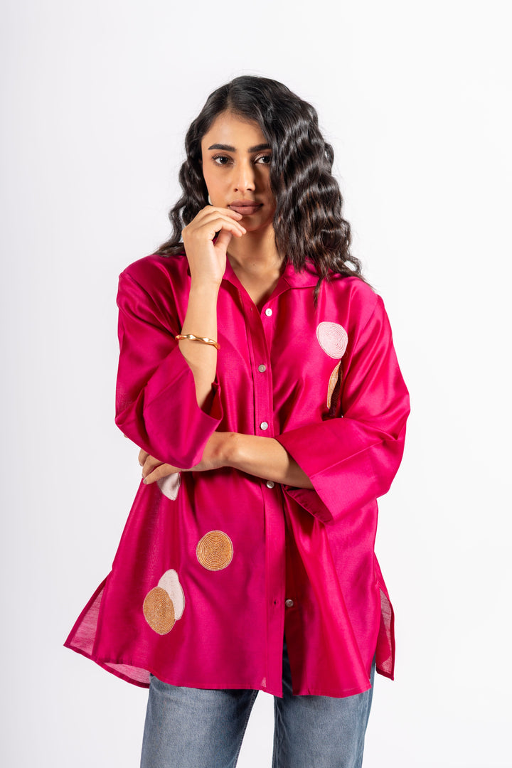 Magenta Pink Saint Shirt