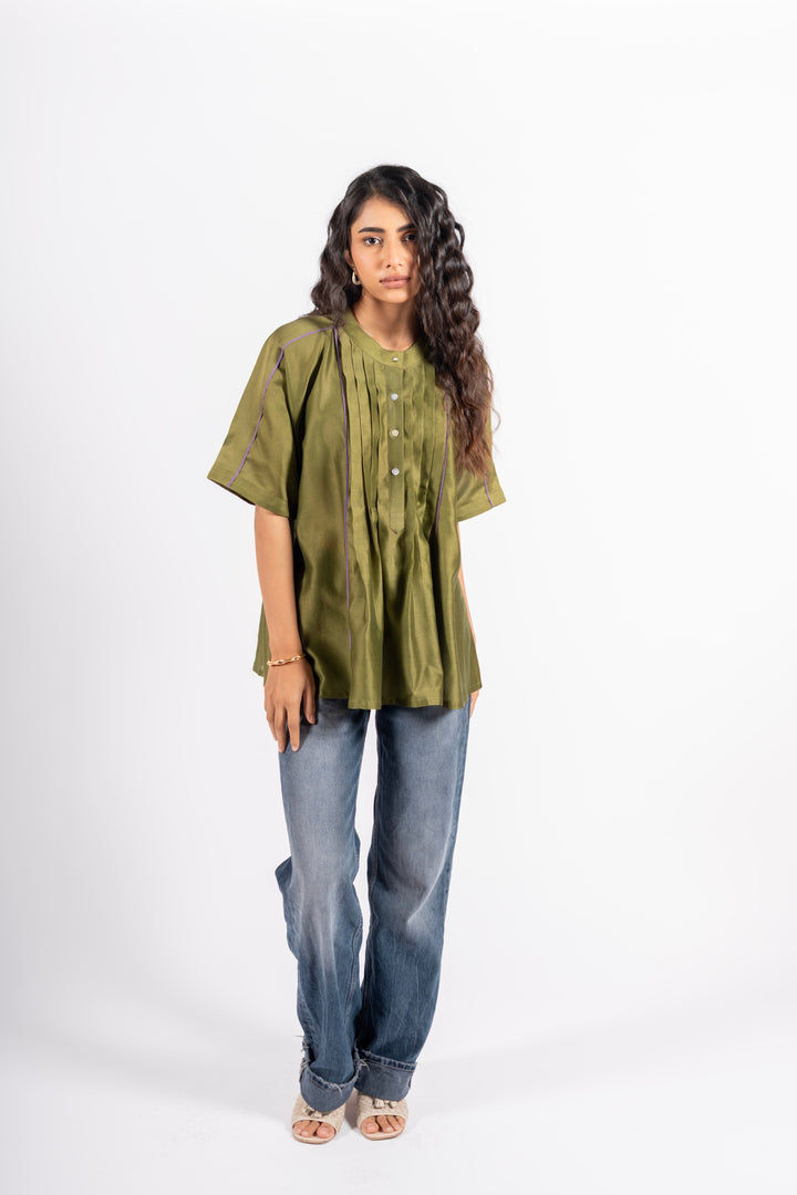 Khakhi Green Rattle Shirt