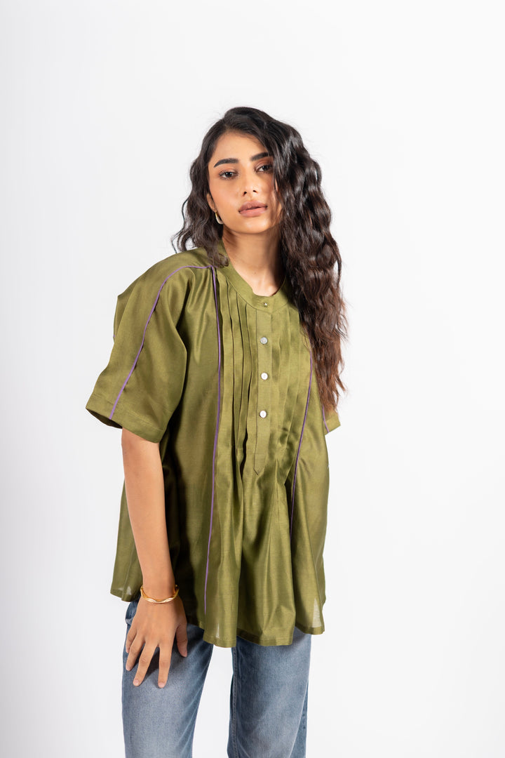 Khakhi Green Rattle Shirt