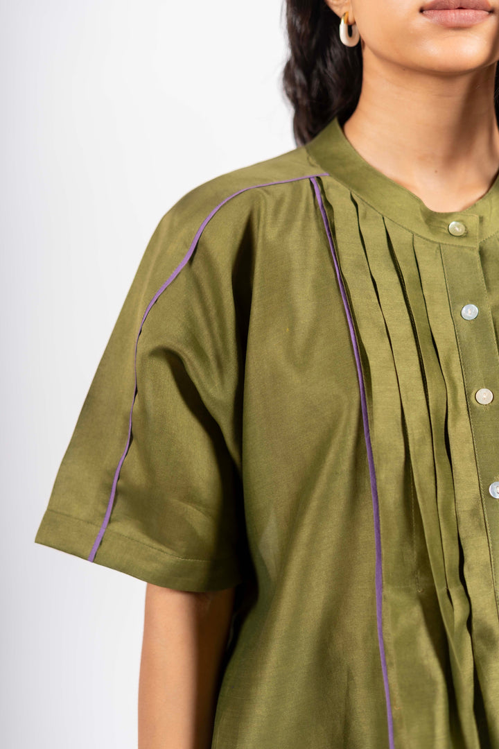 Khakhi Green Rattle Shirt