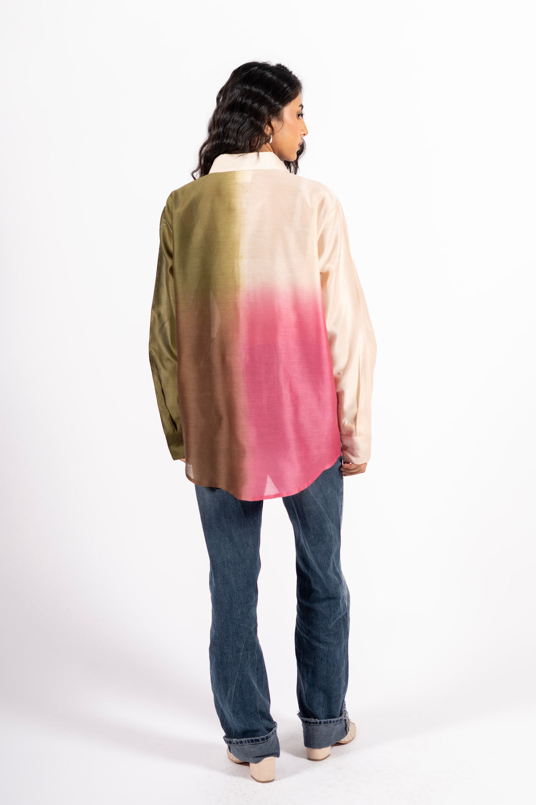 Walker Shirt Multi Khakhi Pink