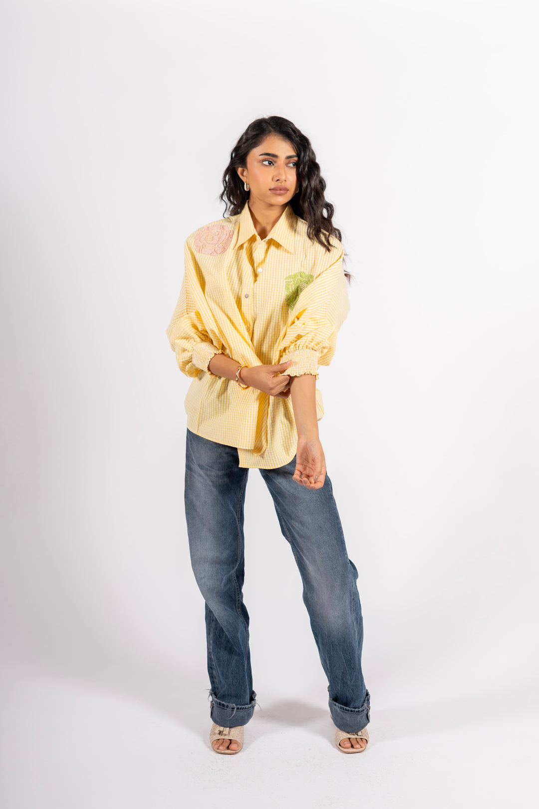 Lily Shirt Yellow Checks