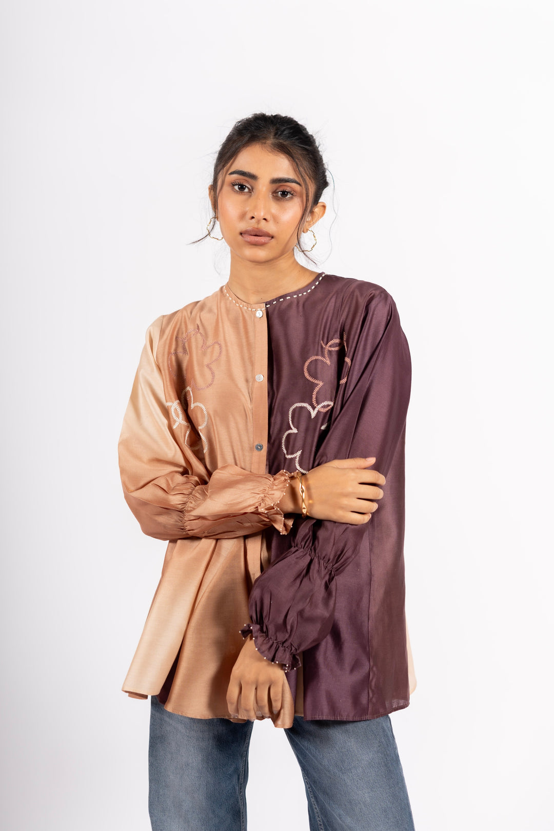 Torun Shirt Multi Taupe
