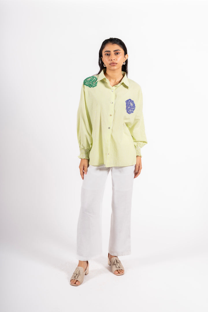 Lily Shirt Green Checks