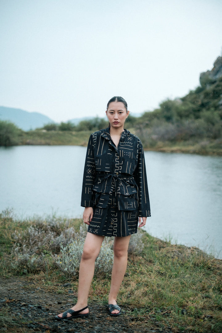 Bodrum utility jacket dress - Black