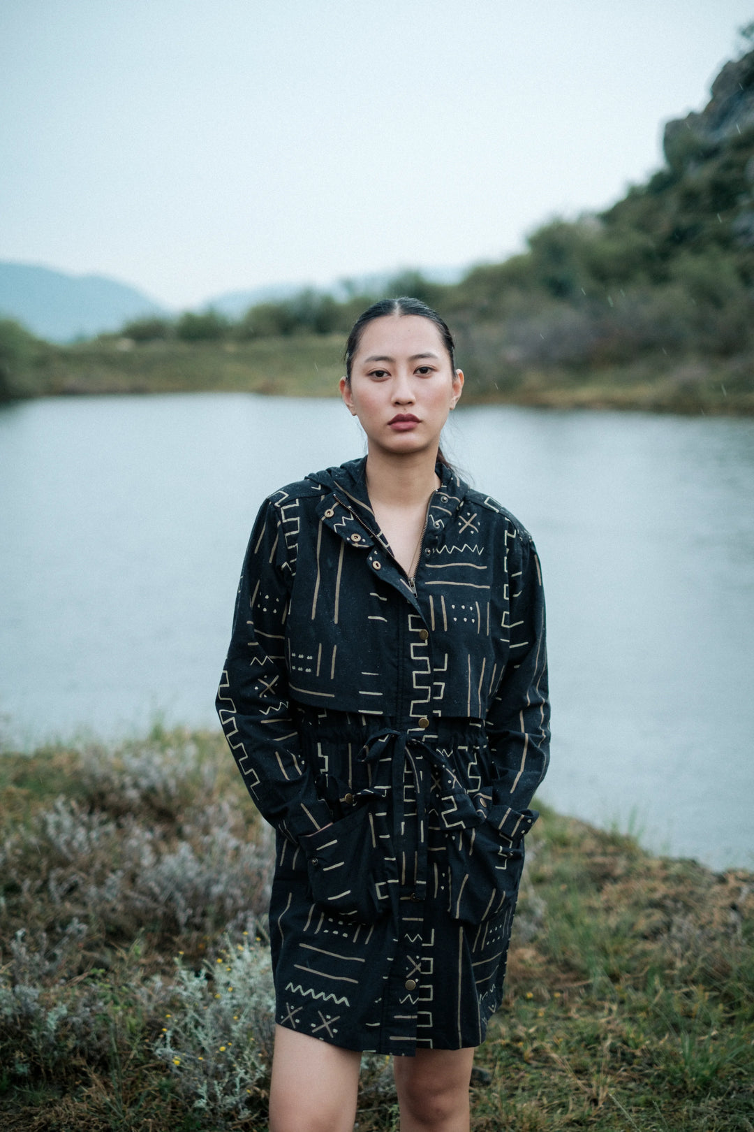 Bodrum utility jacket dress - Black