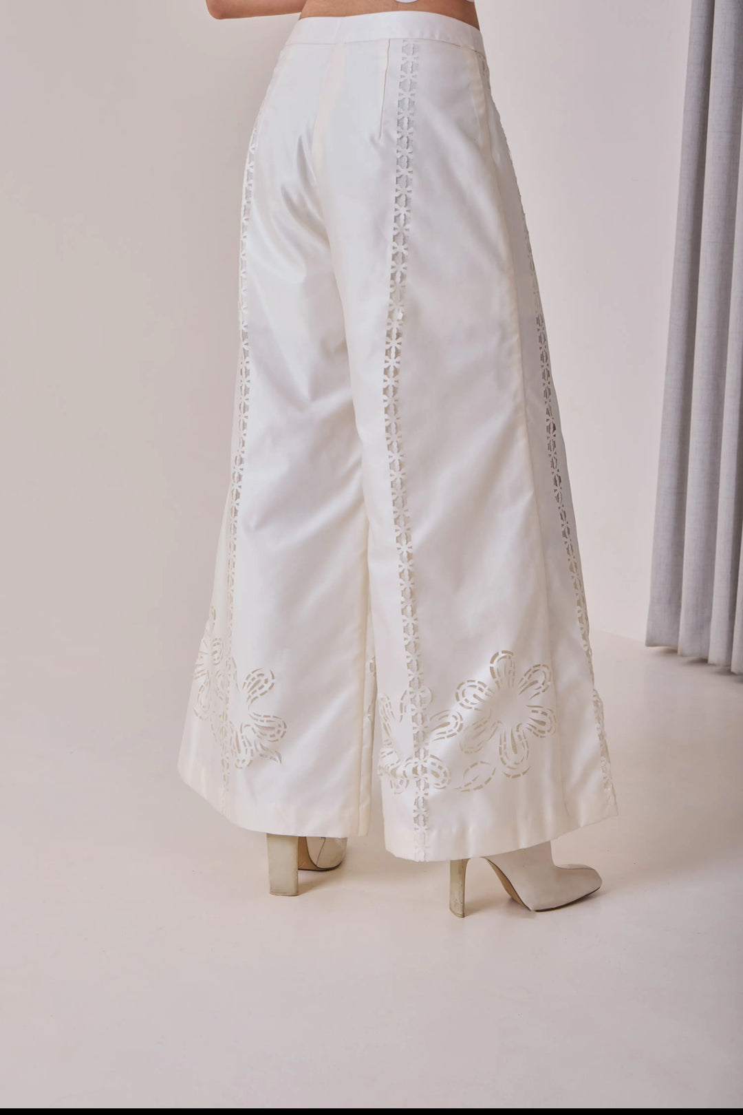 Pearl Cut-Work Pants