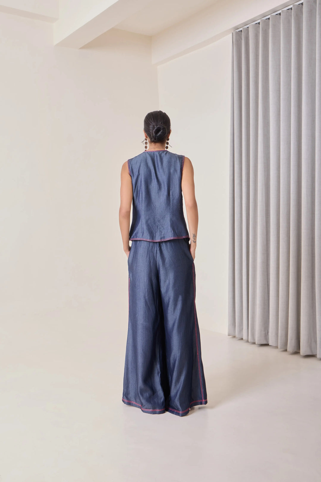 Denim Flared Pants