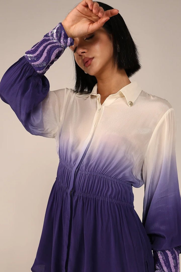 Sleeve Embroidered Co-ord Set