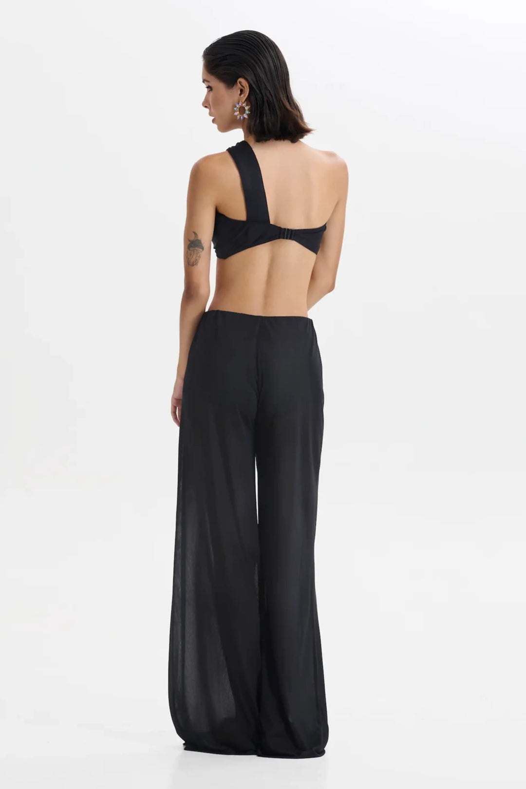 BLACK BANDEAU BIKINI SET