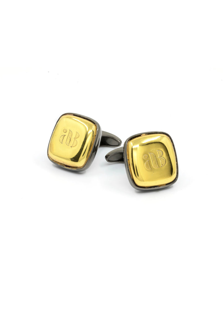 Two Toned Bevel Insignia Cufflinks