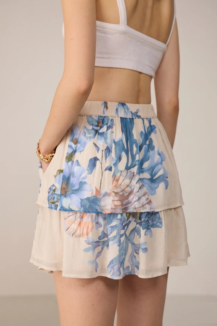 Camille Blouse Co-ord set Cream