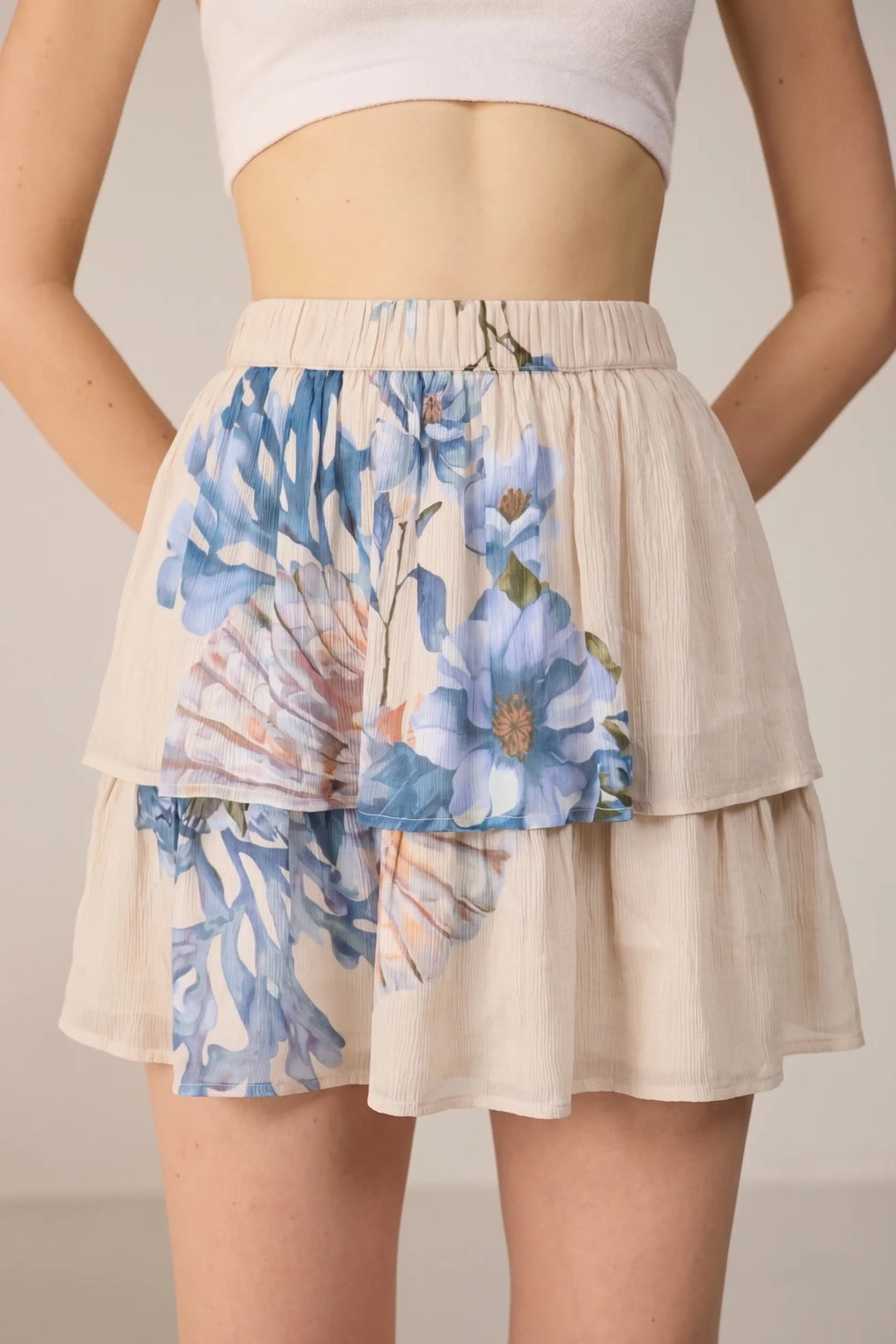 Camille Blouse Co-ord set Cream