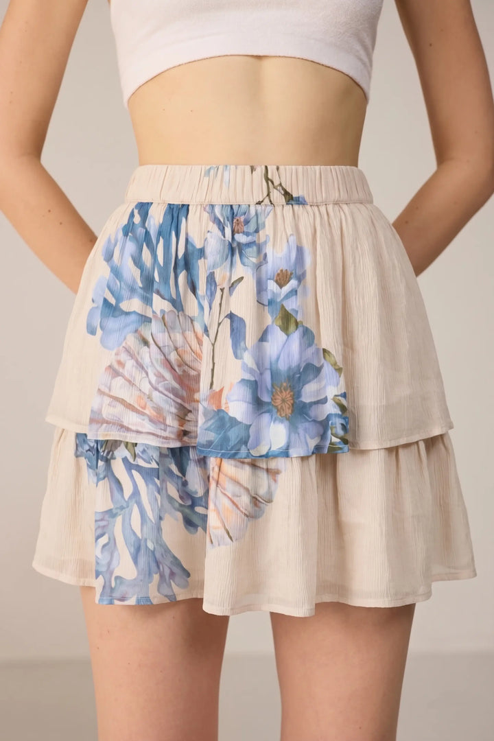 Camille Blouse Co-ord set Cream