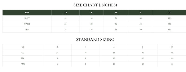 Size Chart (cm)
