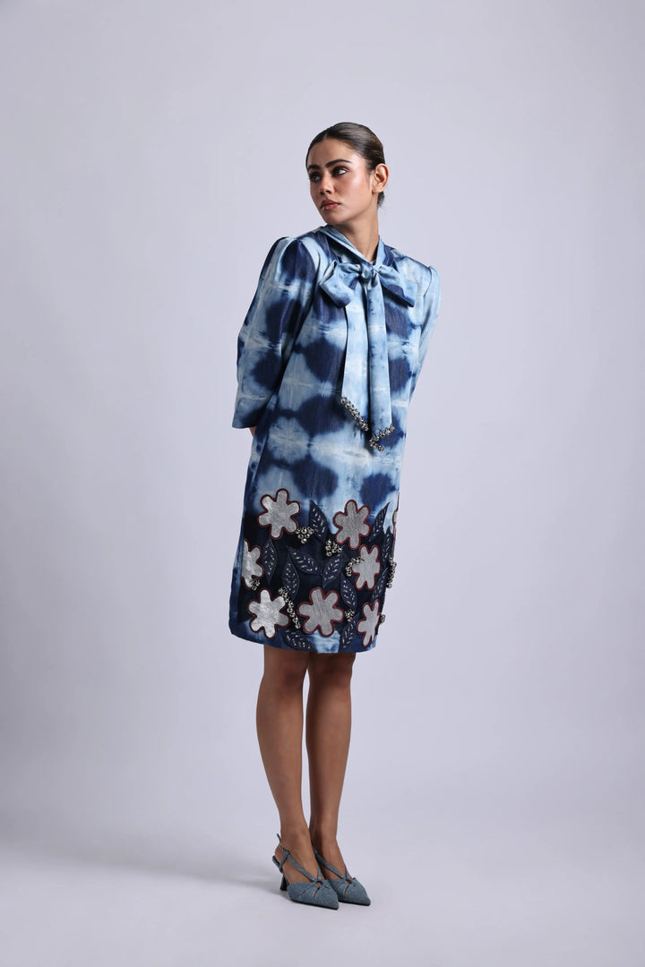 Poppy Pussy Bow Dress