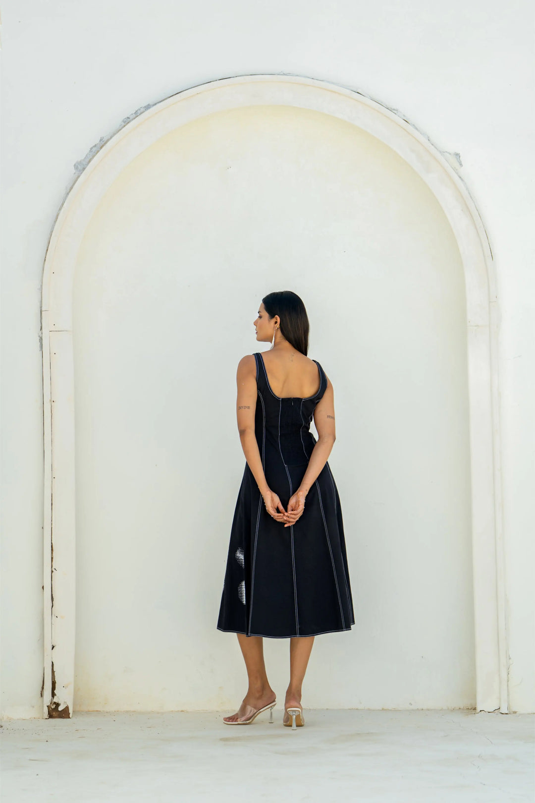 Moon shadow Panel Dress