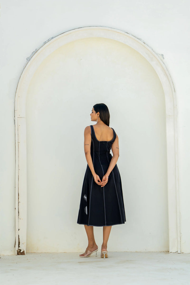 Moon shadow Panel Dress
