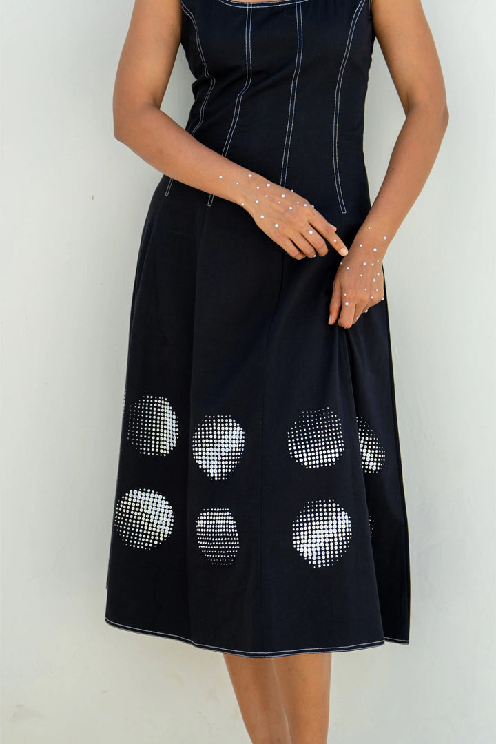 Moon shadow Panel Dress