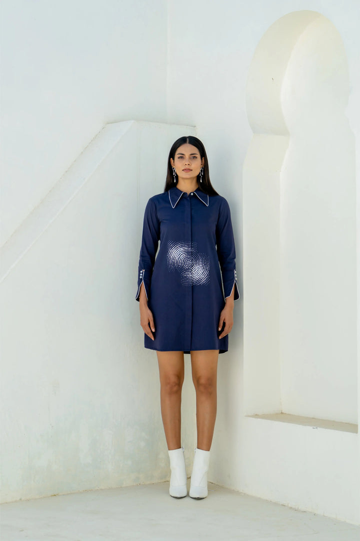 Midnight Blue Orbit dress
